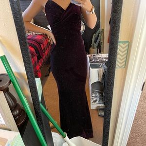 Deep Burgundy/purple velvet dress